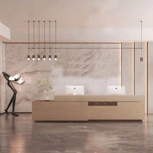 Designer Linear Pendant Light — Gold‑finished model, 1.1 m length, 1.2 m height, 6‑heads, neutral‑white light.
