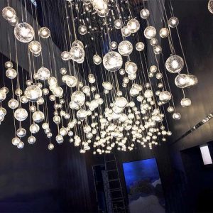 Bubble Chandelier — Single sphere: Ø8cm, Model A