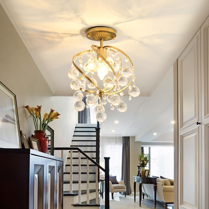 Crystal Drum Chandelier — for Lobby & Corridor — view 1