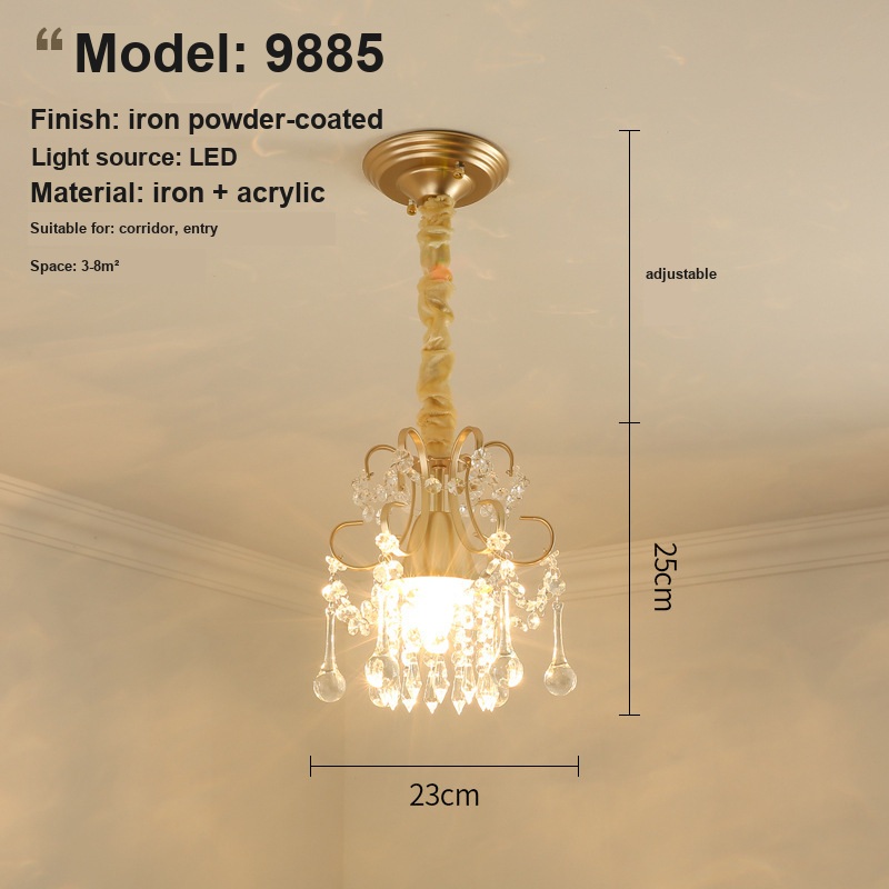 Crystal Drum Chandelier — for Lobby & Corridor — view 6