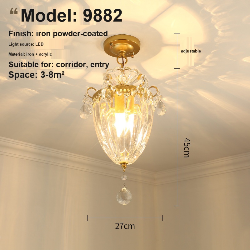 Crystal Drum Chandelier — for Lobby & Corridor — view 7