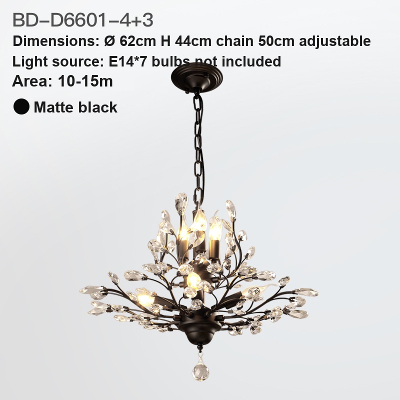 Crystal Hanging Chandelier for Dining & Retail — view 8