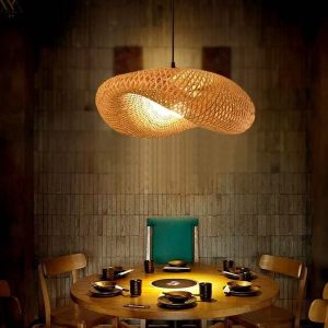 Fabric Hanging Pendant Light — for Dining & Retail — view 1
