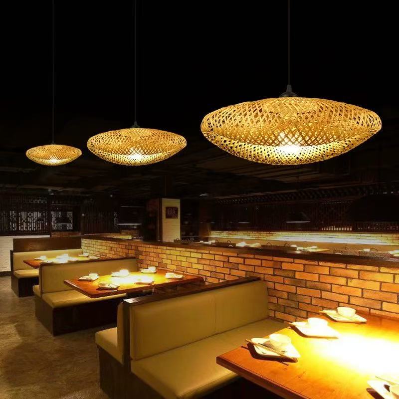 Fabric Hanging Pendant Light — for Dining & Retail — view 3