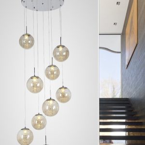 Glass Hanging Pendant Light — for Dining & Retail — view 1