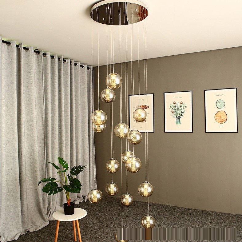 Glass Hanging Pendant Light — for Dining & Retail — view 4