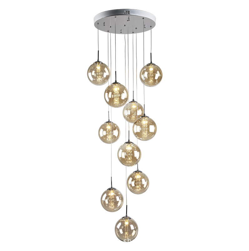 Glass Hanging Pendant Light — for Dining & Retail — view 5