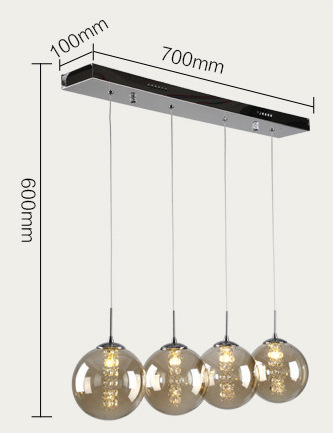Glass Hanging Pendant Light — for Dining & Retail — view 8