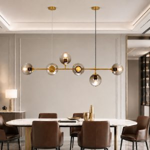 Gold Hanging Chandelier — for Dining & Retail — view 1