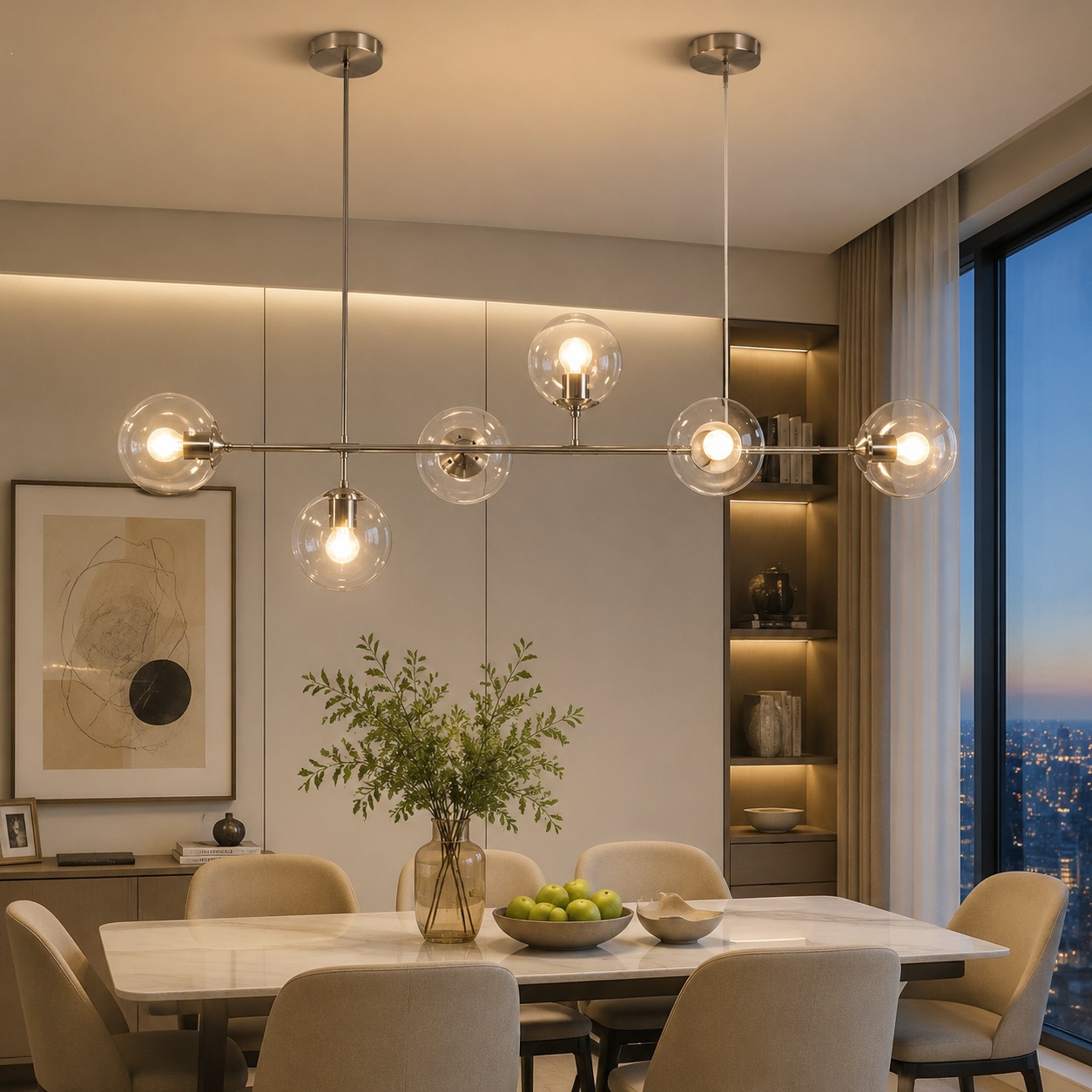 Gold Hanging Chandelier — for Dining & Retail — view 3