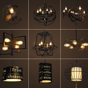 Wood Island Chandelier — for Kitchen Island — view 1