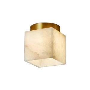Alabaster Ceiling Light for Corridors and Entryways