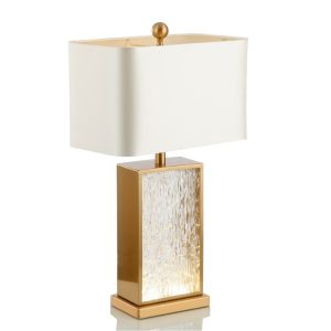 Crystal and Glass Table Lamp