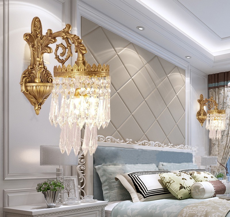 French Brass Wall Light - Image 3