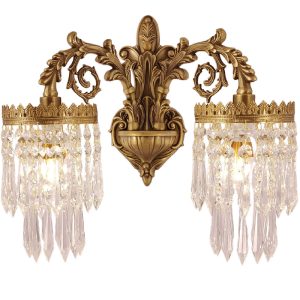 French Brass Wall Light