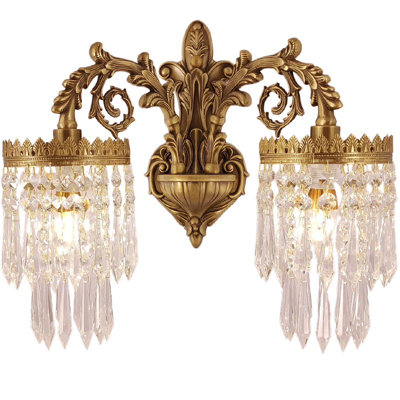French Brass Wall Light