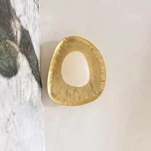 Gilded Alabaster Vanity Wall Light