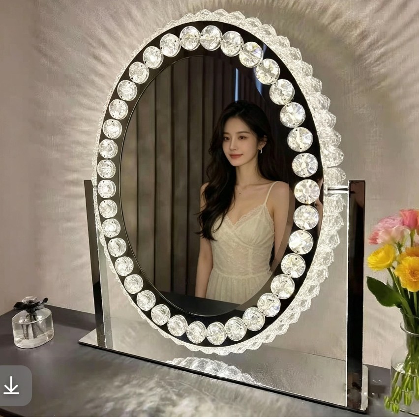 Illuminated Crystal Vanity Mirror - Image 2