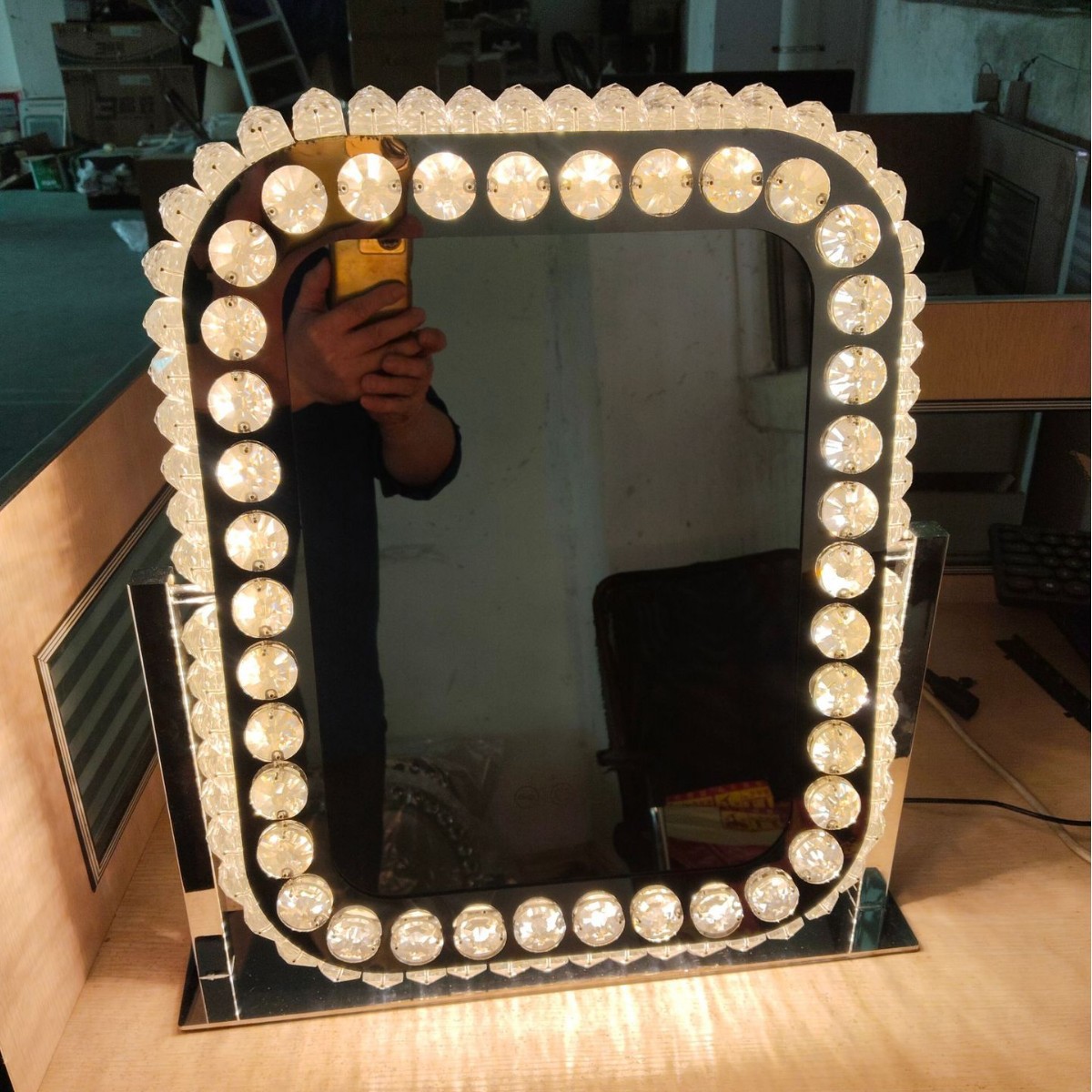 Illuminated Crystal Vanity Mirror - Image 3