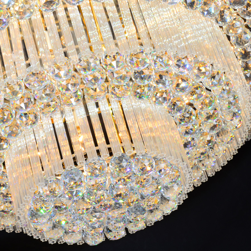Round Crystal Ceiling Light with Layered Diffuser - Image 5