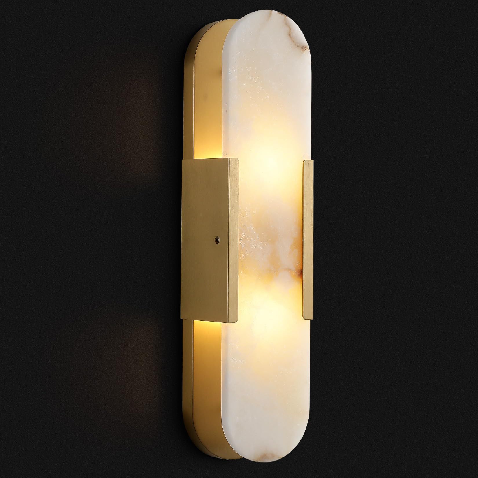 Spanish Alabaster Vanity Wall Light - Image 2